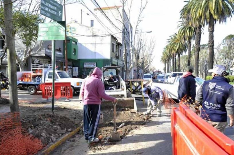 El Municipio pone en valor Tigre centro con más obras