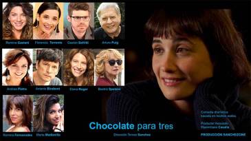 El preestreno de la película “Chocolate para 3”, una comedia dramática sobre desórdenes alimenticios, se realizará en el Barrio 31