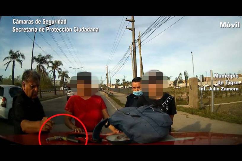 Agentes del COT detuvieron en Benavídez a dos jóvenes que viajaban en colectivo con un arma tumbera