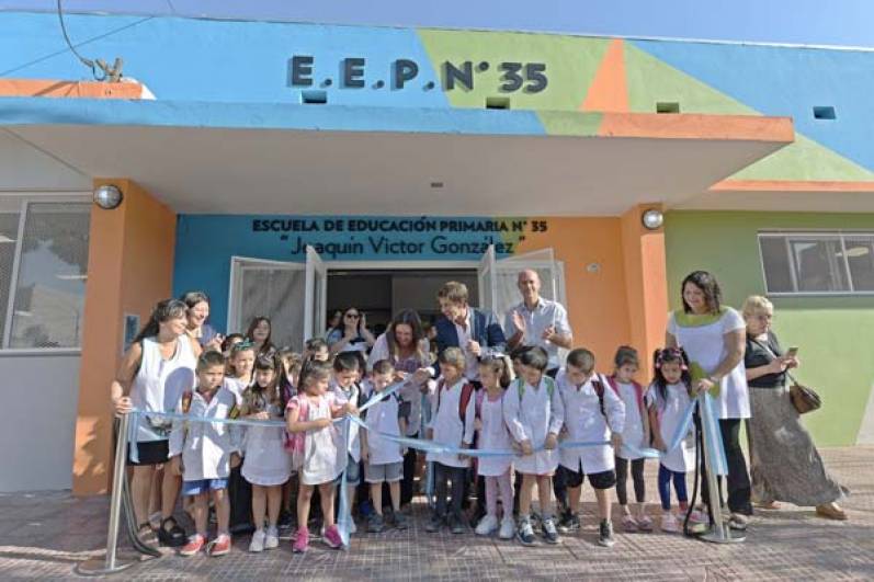 Inauguración de la renovada Escuela Provincial Nº 35 de San Fernando