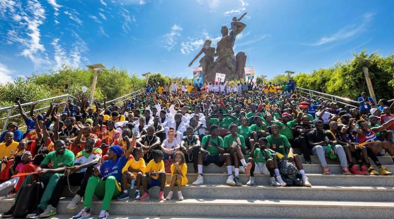 El festival de deporte y cultura lleva el espíritu olímpico de la juventud a Senegal antes del primer evento olímpico en África