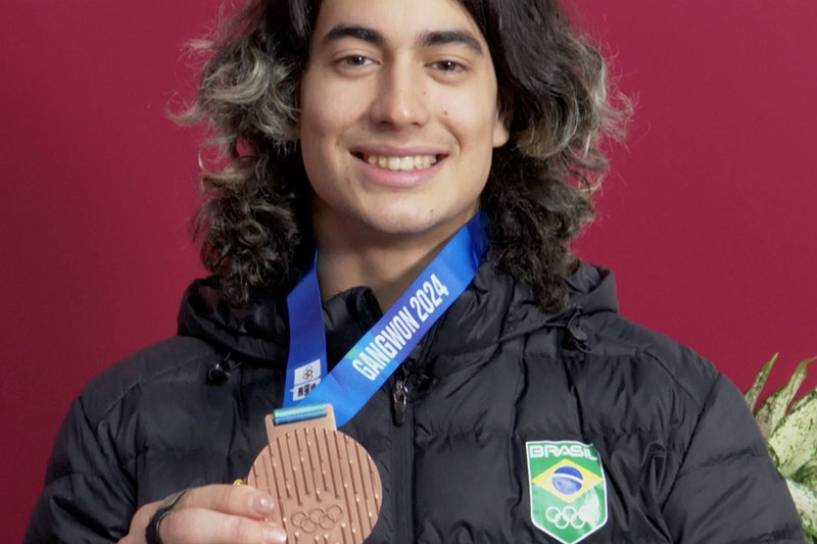 Zion Bethonico habla sobre el amor fraternal que lo impulsó a ganar la primera medalla de Brasil en los Juegos Olímpicos de la Juventud de Invierno en Gangwon 2024