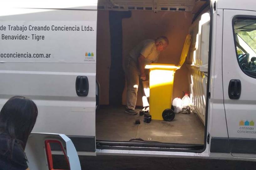 Creando Conciencia ya trasladó 500 kilos de pilas en el barrio de Nordelta para ser recicladas