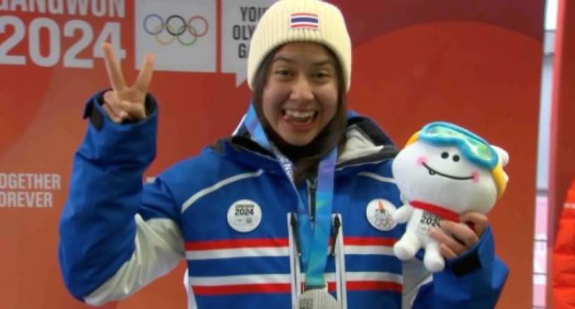 Agnese Campeol, primera ganadora de una medalla en los Juegos Olímpicos de la Juventud de Invierno de Tailandia, agradece a la Academia New Horizons de la PyeongChang Legacy Foundation por su plata en Gangwon 2024