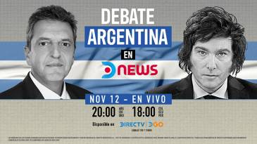 DNEWS emitirá el último debate presidencial de Argentina en vivo para Latinoamérica