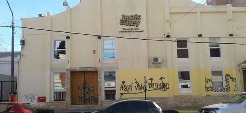 Repudio de ACIERA por el vandalismo en el Templo Jesús es Rey de Neuquén