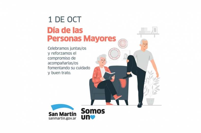En octubre, San Martín celebra el Mes de las Personas Mayores