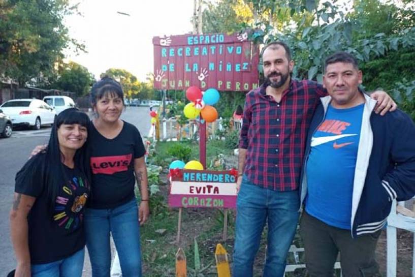 El Movimiento Evita inauguró una plaza en Florida Oeste
