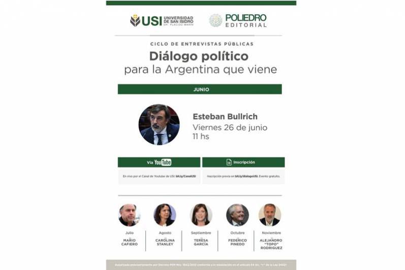 La USI lanza el ciclo de entrevistas públicas &quot;Diálogo político para la Argentina que viene&quot;