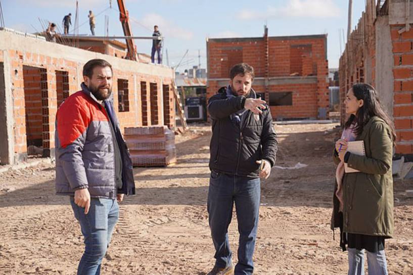 ACUMAR verificó el avance en obras de vivienda en Lomas de Zamora