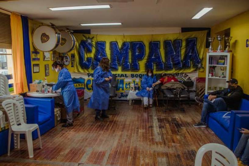 La peña local de Boca Juniors y el Municipio llevaron adelante una campaña de donación de sangre