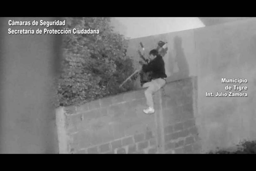 Las cámaras de Tigre fueron fundamentales para detener a un hombre que ingresó a robar en una casa