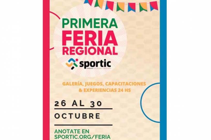 Primera Feria Regional Sportic con actividades gratuitas de capacitación y entretenimiento