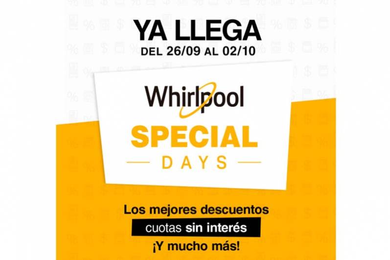 Whirlpool lanza una nueva edición de “Whirlpool Special Days”