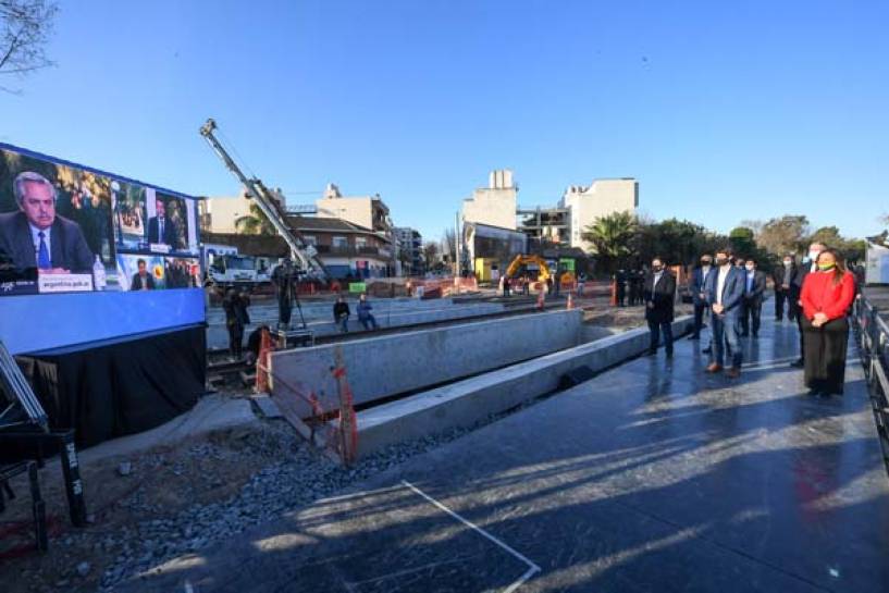 Juan Andreotti y Alberto Fernández anunciaron un Plan de Obras Ferroviarias para San Fernando