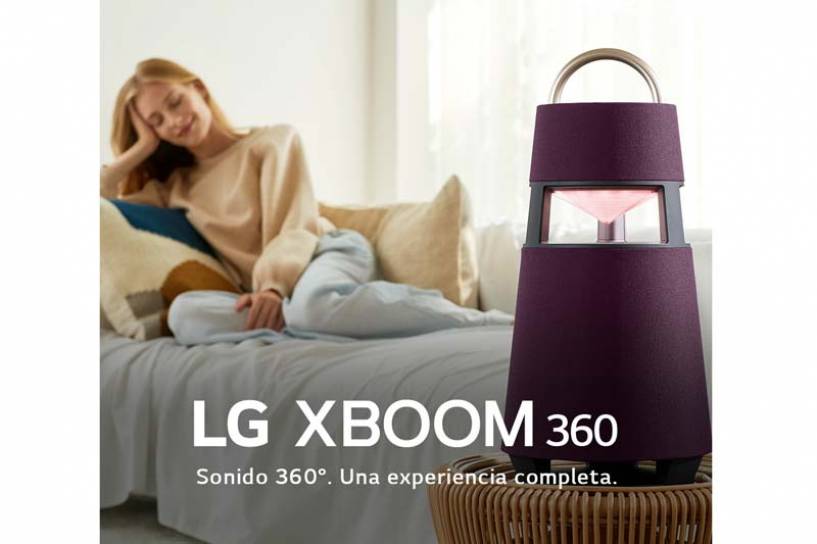 LG XBOOM 360 ofrece sonido premium con un diseño elegante en todo momento y lugar