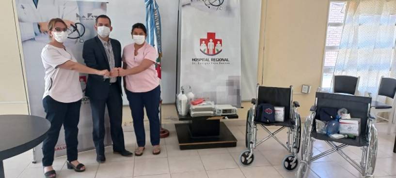 El Hospital Regional Dr. Enrique Vera Barros de La Rioja recibe nueva aparatología donada por Banco Galicia