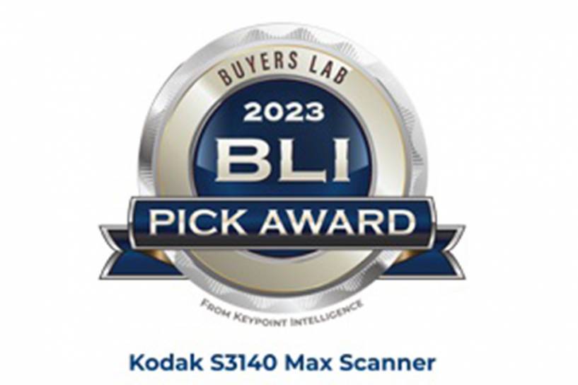 Kodak Alaris ganó el premio Pick BLI 2023 de Keypoint Intelligence