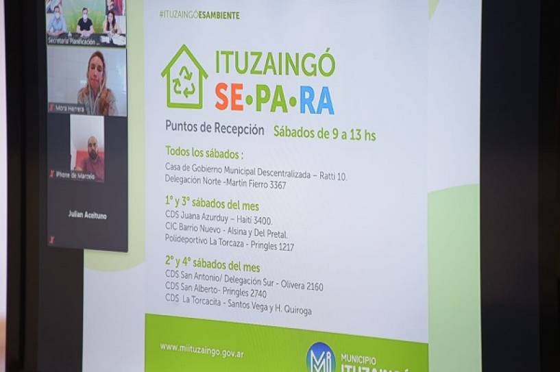 Pablo Descalzo encabezó una nueva reunión de la mesa de gestión social de residuos