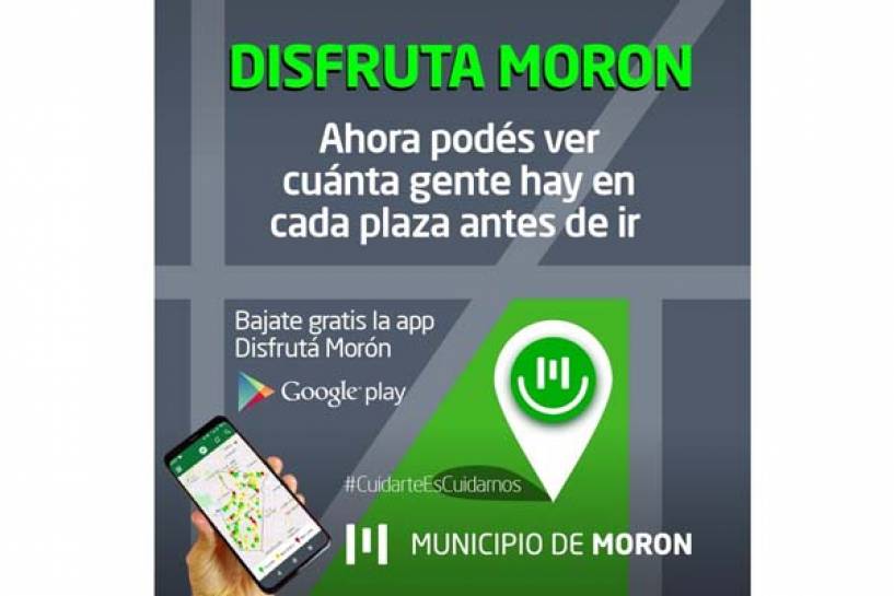 Morón lanzará una app para que los vecinos puedan conocer el nivel de ocupación de las plazas