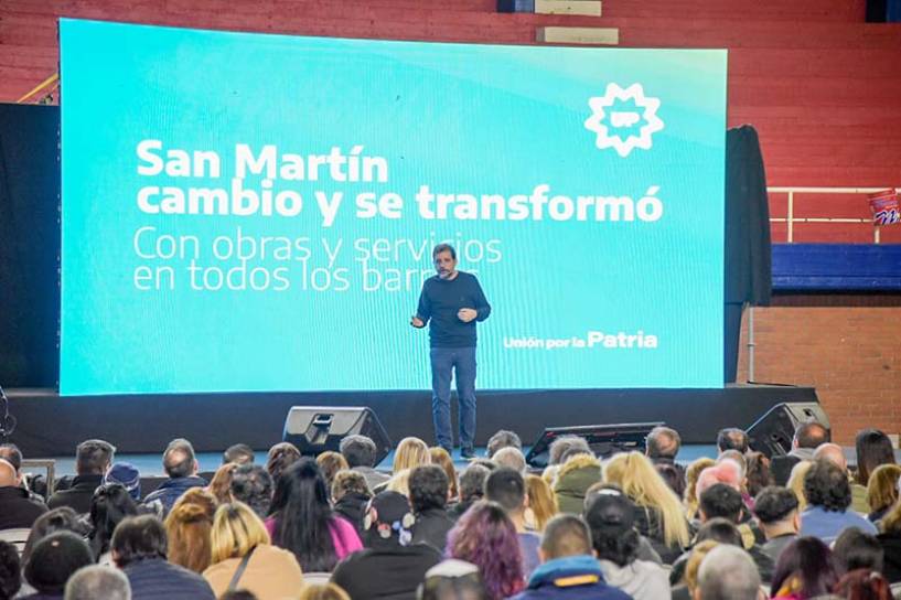 Fernando Moreira encabezó un multitudinario encuentro con la militancia peronista de San Martín