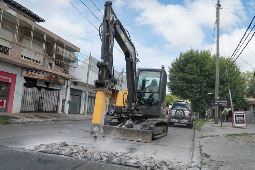 San Isidro: el Municipio sigue renovando las calles de Martínez