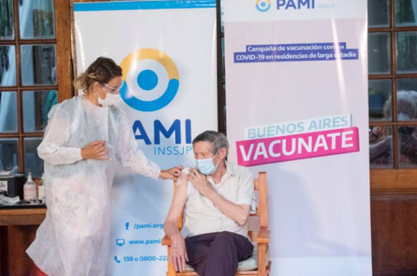 Covid 19: PAMI inició la campaña de vacunación en las residencias de larga estadía bonaerenses